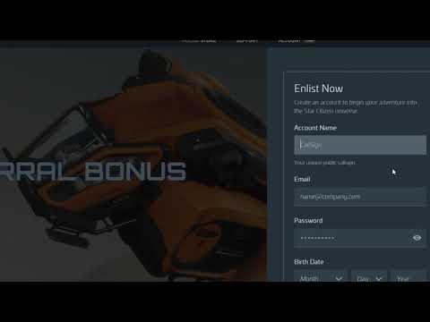 Creating your Account || Star Citizen