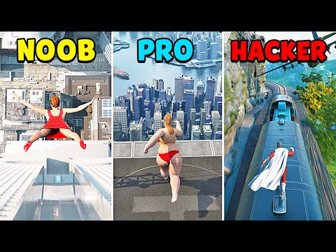NOOB vs PRO vs HACKER - Try to Fly - YouTube