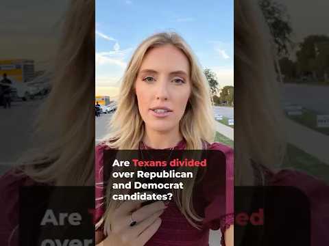 Are Texans divided over Republican and Democrat candidates?