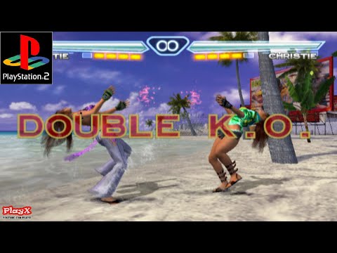 Tekken 4 Christie Monteiro(Purple) Vs Christie Monteiro(Green) Double KO Request Video-[PlayX]