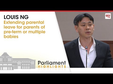 MP Louis Ng on extending parental leave for parents of pre-term or multiple babies