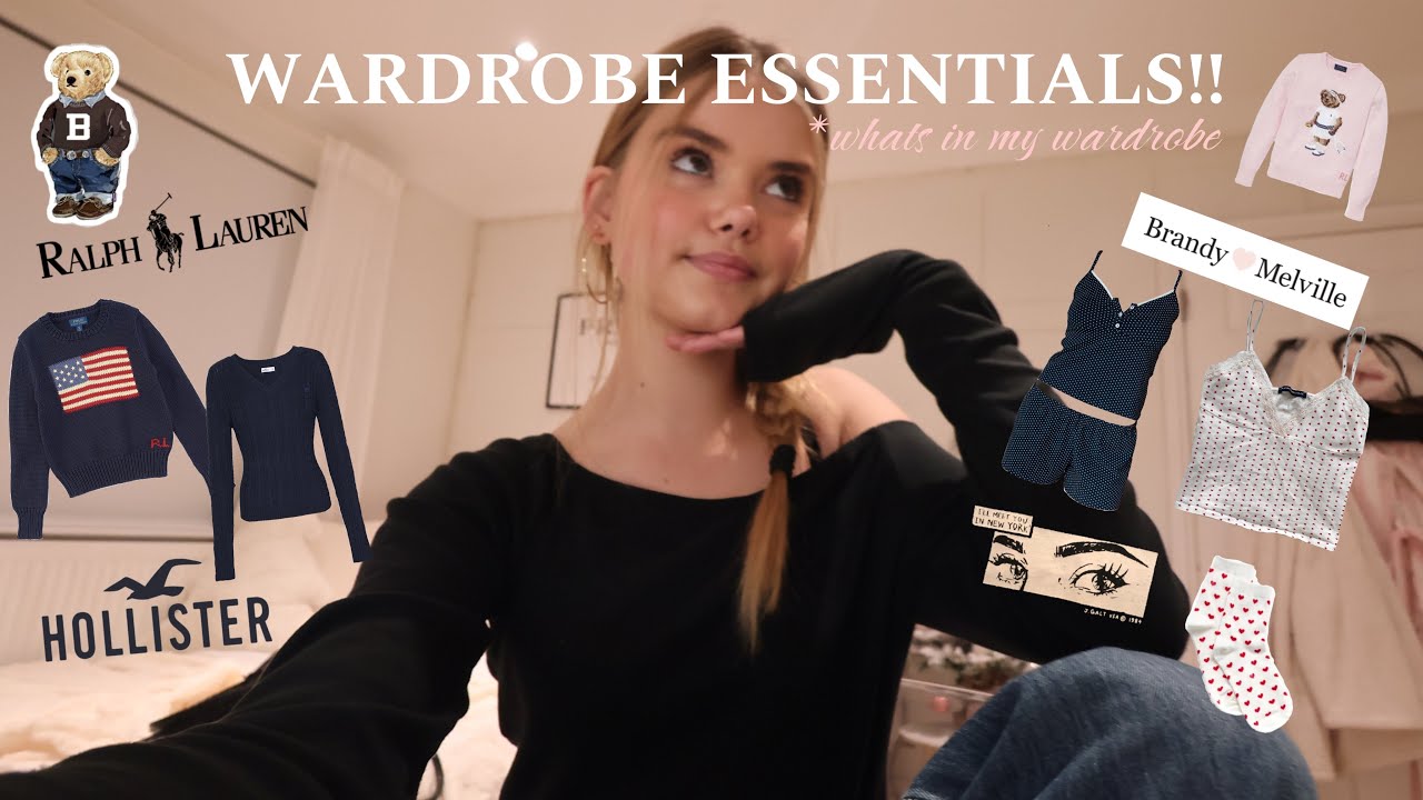 WARDROBE ESSENTIALS!! *whats in my wardrobe, where everything is from, vlogmas 18 🎀🎄🤍