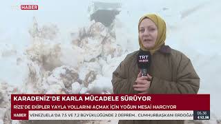 Kardelen ekiplerimizin çalışmaları, TRT Haber ekranlarında yer aldı • Rize İl Öz