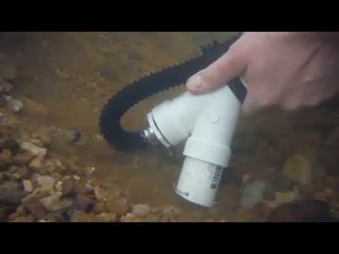 Gold Prospecting w/ DIY Backpack Mini Dredge - 1.5" pvc nozzle, 1000 GPH Bilge Pump - BEDROCK SNIPER