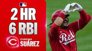 Eugenio Suárez drives in SIX runs in the first TWO innings for the Reds! ???? (2 homers, grand slam! ????)