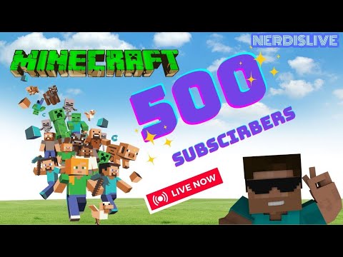 MINECRAFT SURVIVAL SMP 24/7 JAVA/PE SERVER LIVE | 500 SUBS OP