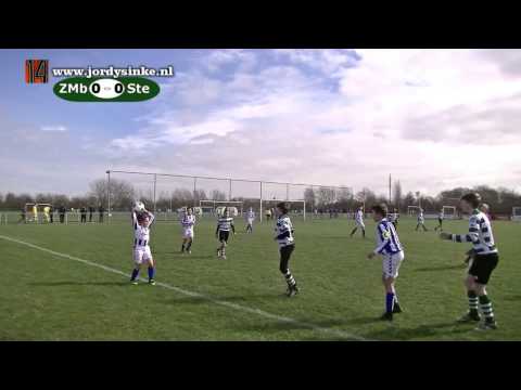 Voetbal Zeelandia M'burg JO13-1 - Steenbergen JO13-1  18 maart 2017