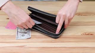 Гаманець жіночий з екошкіри KIVI 19052 чорний