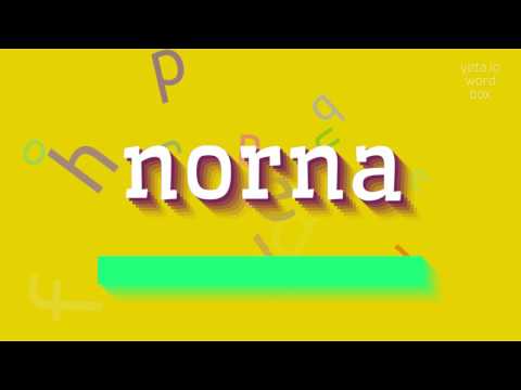 NORNA - How to pronounce Norna?