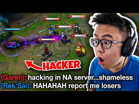 I got matched with a hacker in high elo and this is what happened *CHEATING*