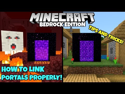 Minecraft Bedrock: How To Link Nether Portals PROPERLY + Tips And Tricks! MCPE Xbox PC