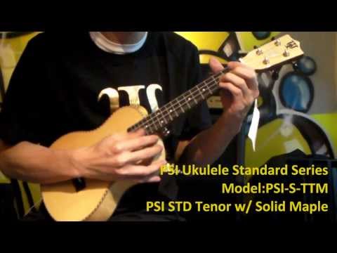 PSI Ukuleles Standard Series - PSI Tenor w/ Flamed Maple (Sound Demo with Fly me to the Moon)