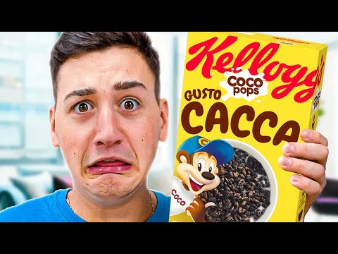 PROVO CIBI AMERICANI STRANI CHE NON CONOSCI 🤮 Trucchi col Cibo su Cap e Kazu