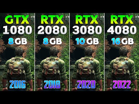 GTX 1080 vs RTX 2080 vs RTX 3080 vs RTX 4080 - Test in 8 Games