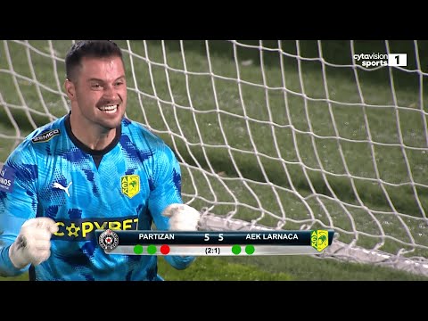 PARTIZAN - AEK 2-1 (agg. 2-2, pen. 5-6) 1ος Προκριματικός Γύρος Europa League 17.07.2025