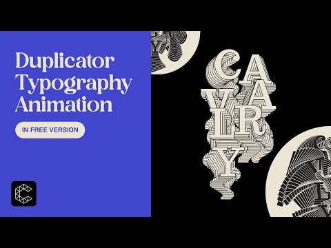 Typography Animation in Cavalry | Using Duplicators and Context Index