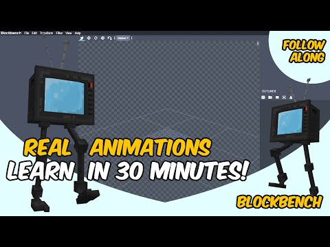 Blockbench Tutorial - Realistic Minecraft Walk Animation