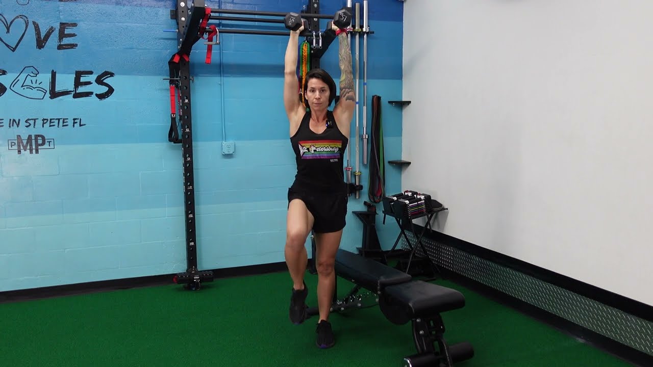 Dumbbell Overhead Marches - YouTube