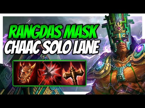FULL DAMAGE RANGDAS MASK CHAAC IS DISGUSTING! - Smite Chaac solo gameplay  #smite #Chaac