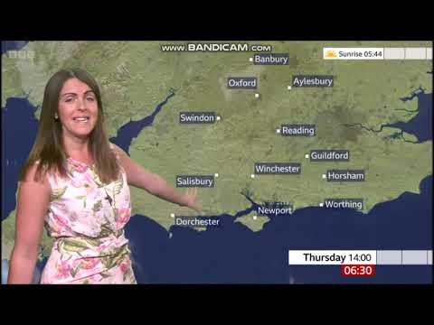 Alex Osbourne BBC ONE South Today weather August 9th 2023 - 60 fps in HD!