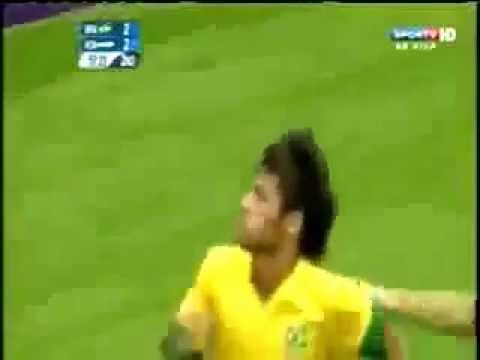 Brazil Vs Honduras 3-2 Neymar Goal - London Olympics 2012