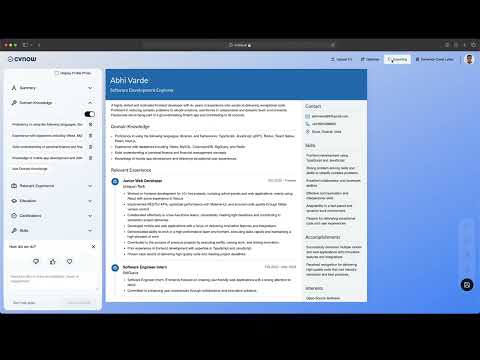 CVnow video preview