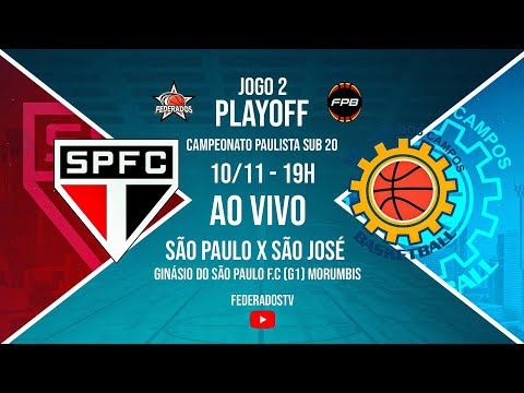 FPB PLAYOFFS | JOGO 2 | SUB-20 | SÃO PAULO X SÃO JOSÉ DOS CAMPOS
