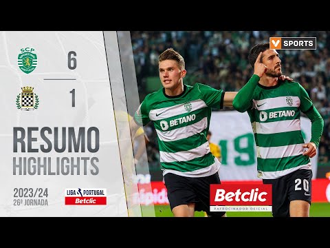 Resumo: Sporting 6-1 Boavista (Liga 23/24 #26)