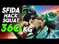 360 KG - SFIDA HACK SQUAT gambe distrutte EDITION
