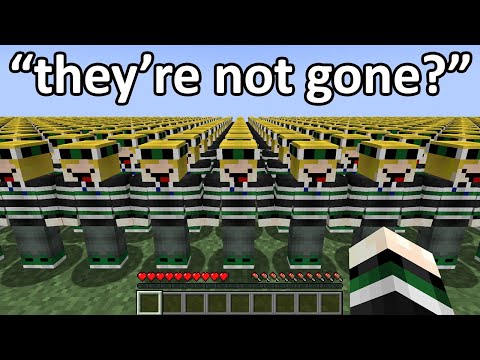 Minecraft but it's the MYSTERY behind DELETING WORLDS