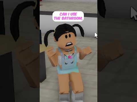 Toddler has an "accident" at school .. 😳 #brookhaven #roblox