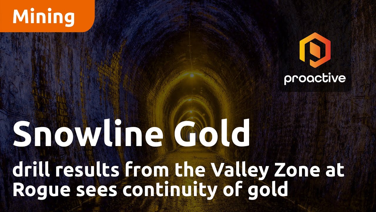Snowline Gold’s drill results from the Valley Zone at Rogue sees continuity of gold mineralization