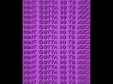 Ty Finesse - Don't Gotta Do 2 Much  ( Official Audio Visualizer )