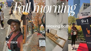 Fall Morning Vlog | 5K Race, New Crochet Project & 2025 Goal Progress 🍂