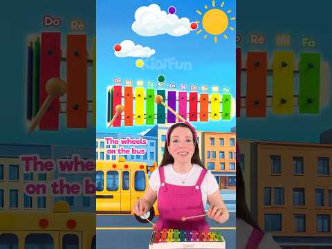 How to play The Wheels on the Bus on the xylophone (glockenspiel) 🚌 #music #learning #tutorial #kids