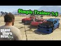 Simple Trainer 7.5 для GTA 5 видео 1