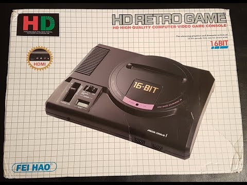Fei Hao Sega Genesis / Mega Drive Clone with HDMI - Unboxing