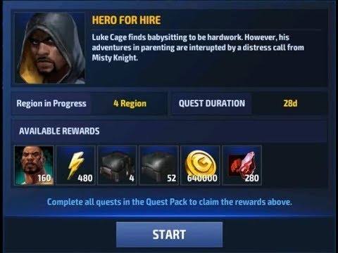 Marvel: Future Fight, Hero For Hire - Luke Cage Heroic Quest [Story]