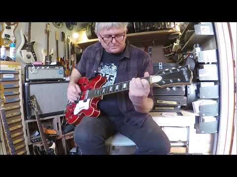 Firstman  Hollow Byrdland Special  335 style 1960s - Red - made in japan vintage image 3