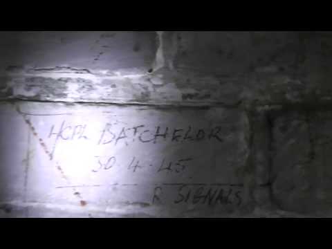 WW2 Relikte Teil 60 : Handschriften von April 1945 in einem Wegposten / Schutzbunker bei Cloppenburg