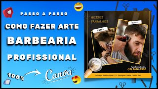 Arte no CANVA Profissional para BARBEARIA  | Gesto de Redes Sociais | Social Media