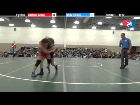 FILA Junior 51 kg / 112.25 lbs. - Darlene Julian vs. Emily Pinson