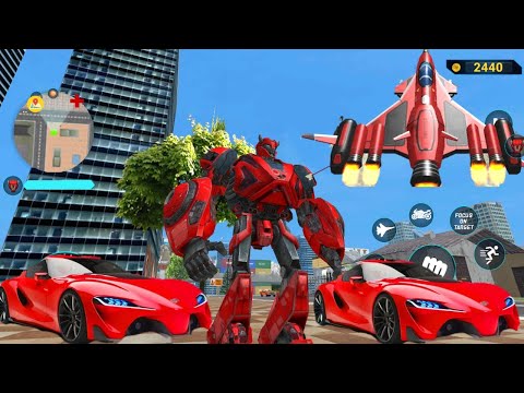 Optimus Prime Multiple Transformation Jet  Robot Car Games Level 13-14