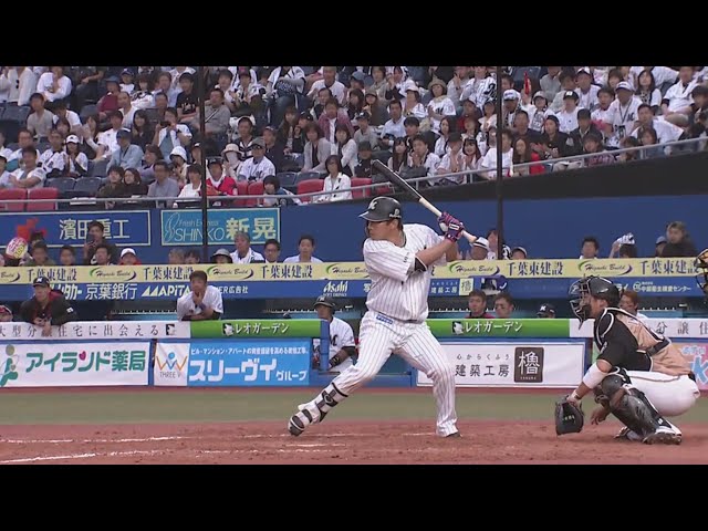 【8回裏】相手の中継ぎ陣を崩した!! マリーンズ・角中の同点タイムリー!! 2019/5/4 M-F