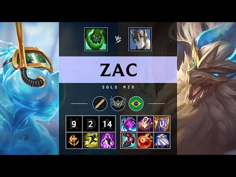 Zac Mid vs Galio - BR Challenger Patch 25.16