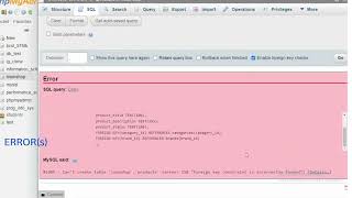 Create FOREIGN KEY  error:-  Foreign key constraint is incorrectly formed  MySql phpmyadmin