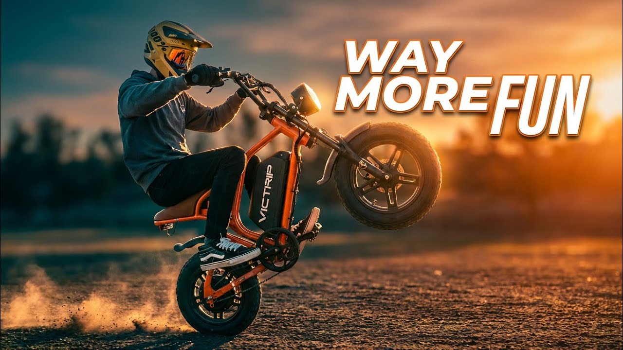 Something Makes This WAY More Fun Than Most Moped Style E-bikes [Victrip R6Pro]