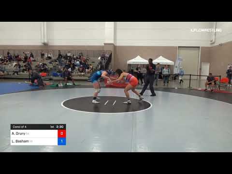 62 Kg Consi Of 4 Aine Drury Team California Vs Lexie Basham Team Texas