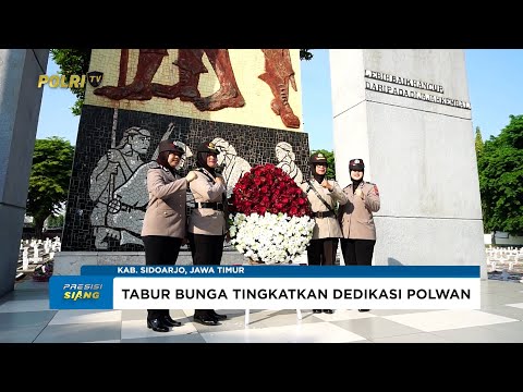 POLWAN POLRESTA SIDOARJO GELAR ZIARAH KE MAKAM PAHLAWAN RAYAKAN HARI JADI POLWAN KE-77