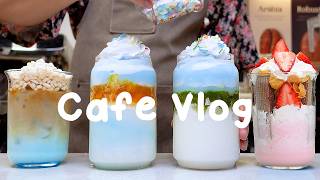 ☀️하늘일까요, 음료일까요?💙지치고 힘들 땐 음료 ASMR로 힐링해요/카페브이로그/Cafe Vlog/ASMR/Tasty Coffee